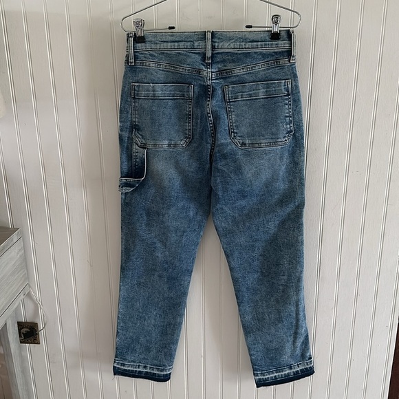 a.n.a Carpenter Cargo Slightly Distressed Blue Jeans sz 6 - Picture 10 of 15